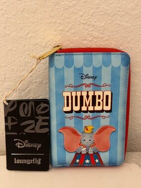 Disney Loungefly Dumbo Zip Wallet NWT